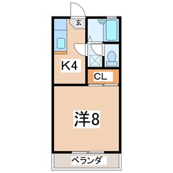 郡山駅 徒歩25分 2-2階の物件間取画像